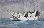 Winslow Homer Key West:Hauling Anchor (mk44) china oil painting reproduction